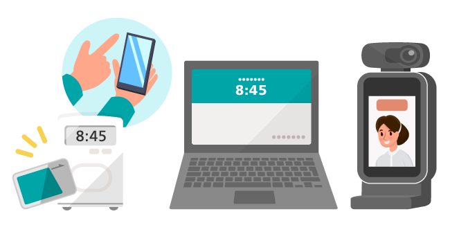 画像：タイムレコーダー（打刻）