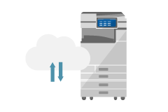 画像：リコー複合機のアプリケーション（施工書類の電子化）