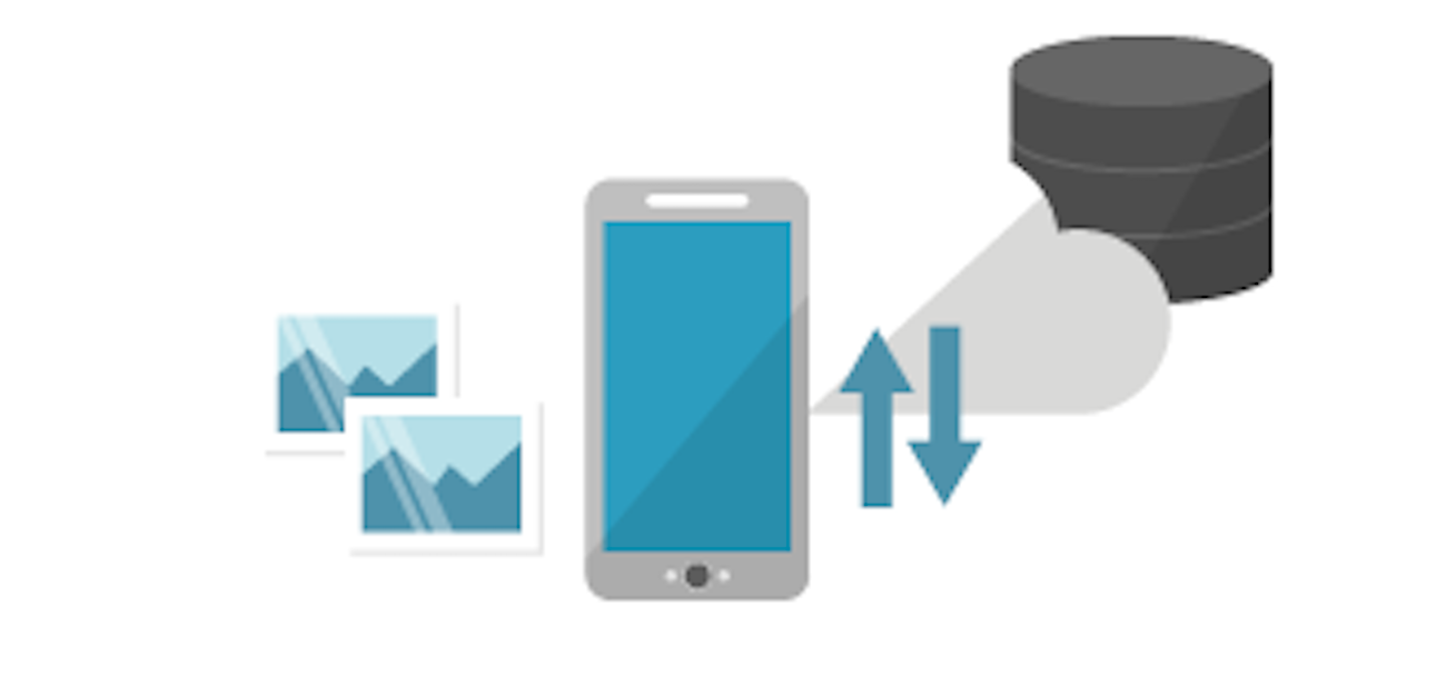 画像：スマートフォン電子小黒板アプリ&クラウド保管