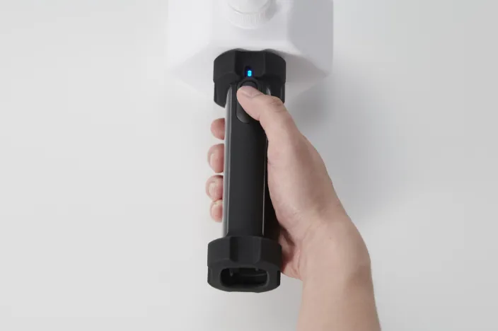 作業グローブを着用しても握りやすい形状