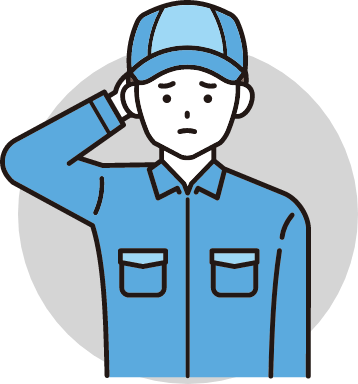 作業着を着た男性現場スタッフのイメージ