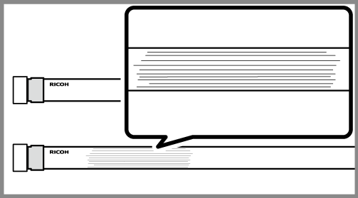 画像：外装部にひびが入ったLED照明