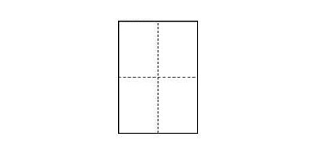 ハガキ無印刷　寸法図