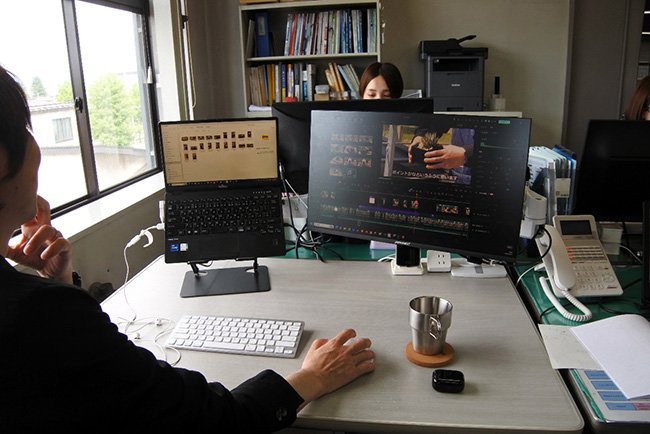 DX推進部長は動画編集も担当