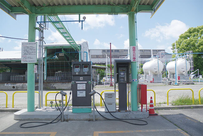 タクシー用のLPガススタンド