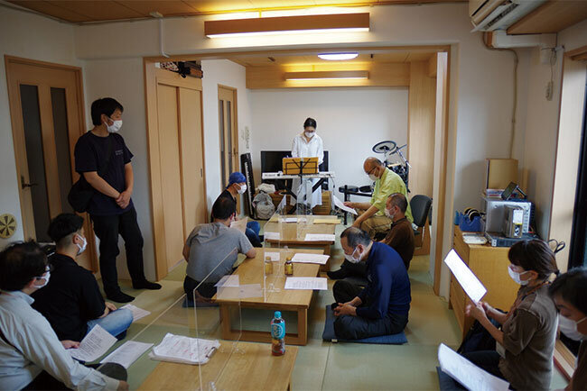 ボイストレーニングの模様