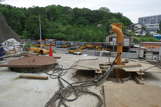 画像　「NALT工法」の試験場