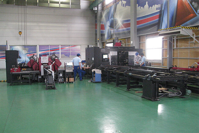 タケダ機械のショールームの様子