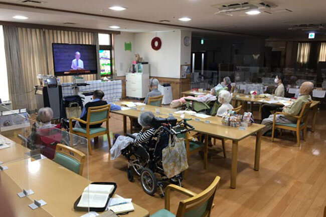 オンライン礼拝の様子