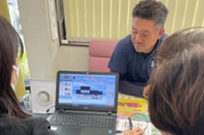 手書きの平面図から立体図に変換できるソフトウエア。平面図からのイメージがつかみにくい施主との打ち合わせに効果を発揮している。