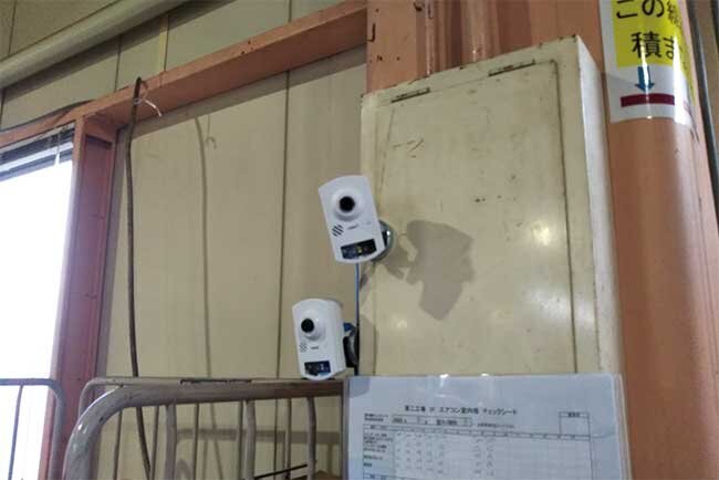 生産現場で設置しているカメラ