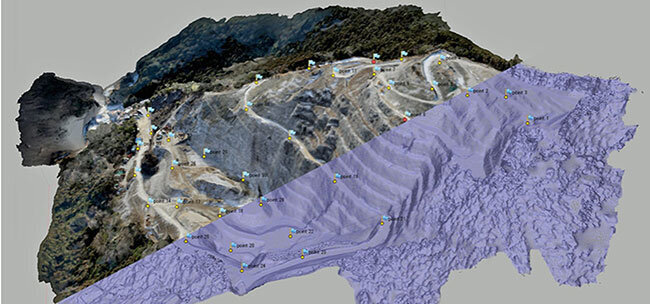 3次元点群データを用いて作成したCAD画像（導入当初）