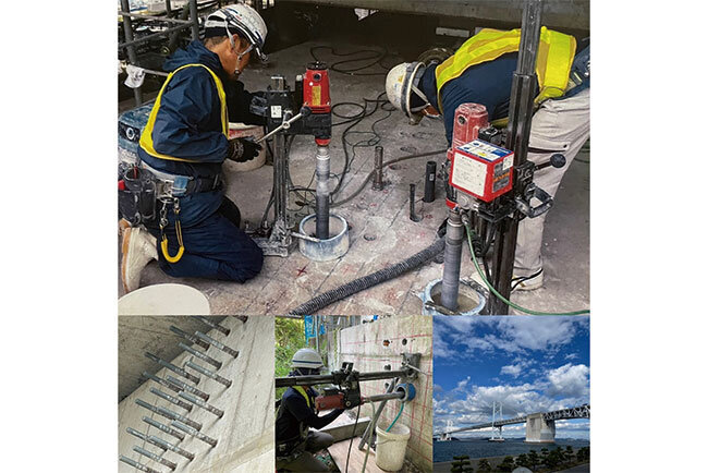 瀬戸大橋の耐震補強に加え、四国内の高速道路も支えている