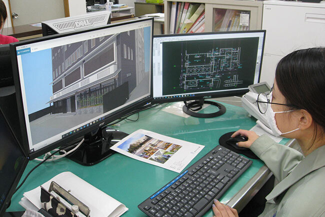 3Dモデルの作成の様子