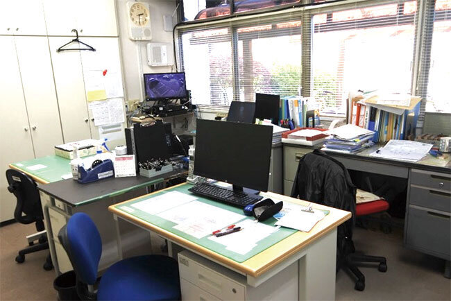 管理事務所内のパソコン配置状況