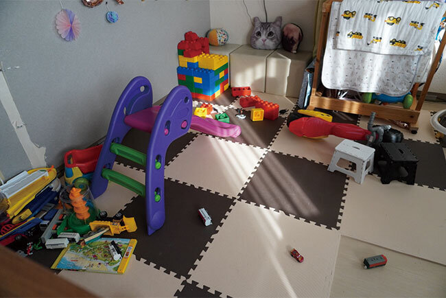 子どもが楽しく過ごせるようにおもちゃも用意されている