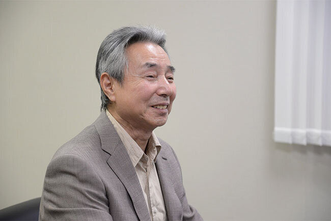 栃木防災株式会社の阿波保雄代表取締役。社長自らも国家資格7種を保有する