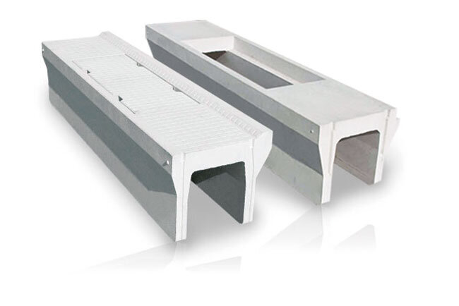 用途に合わせて使用できる道路の側溝部品（同社のホームページから）