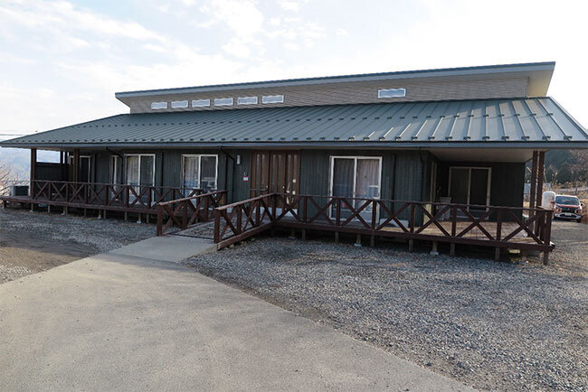 平屋でバリアフリー、見晴らしの良いグループホーム「ま花」