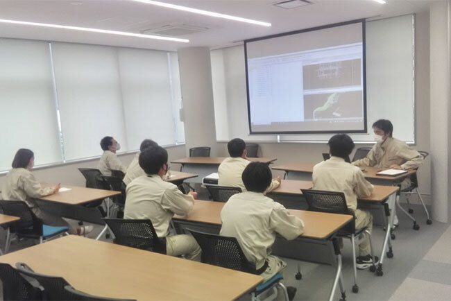 土木工事におけるICT化の社内講習
