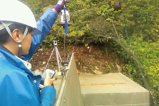 現場測量、新入社員一人でも可能