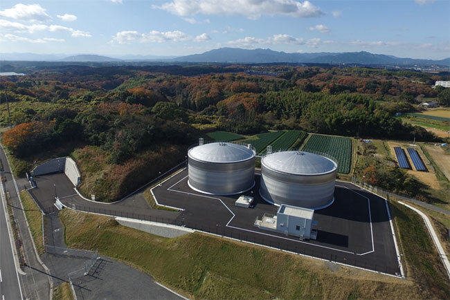 大型ステンレス配水池