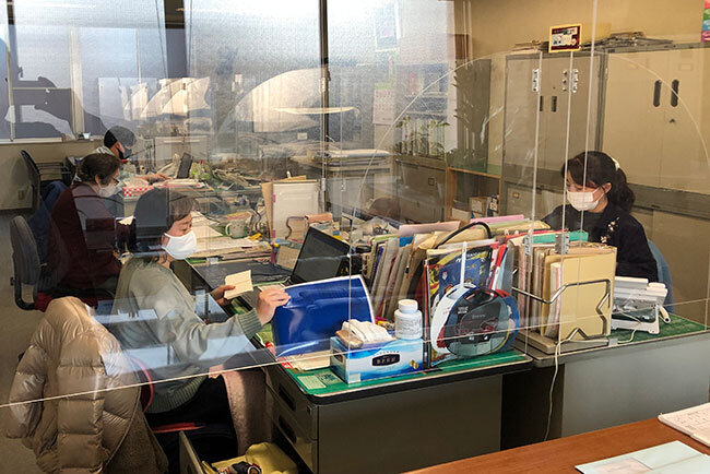 コロナ対策も施したオフィス