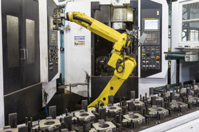 ロボットによる機械加工