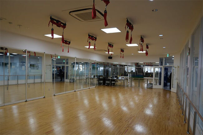 空手教室などにも使われるスタジオ