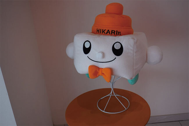 公式キャラクターとして考案した「ひかりん」