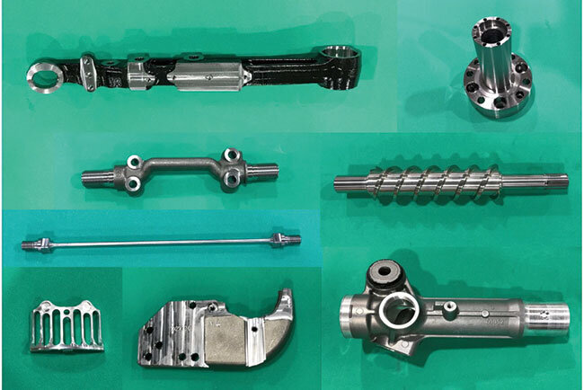 光工業が製造する金属製品のサンプル