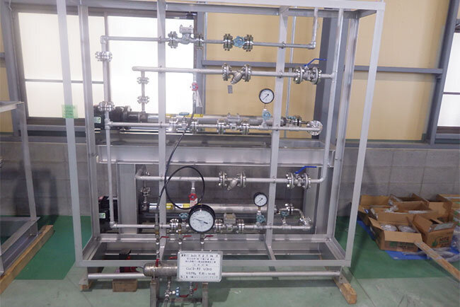 耐圧・気密試験の様子