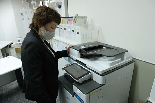 複合機のスキャン機能を高く評価している小森社長