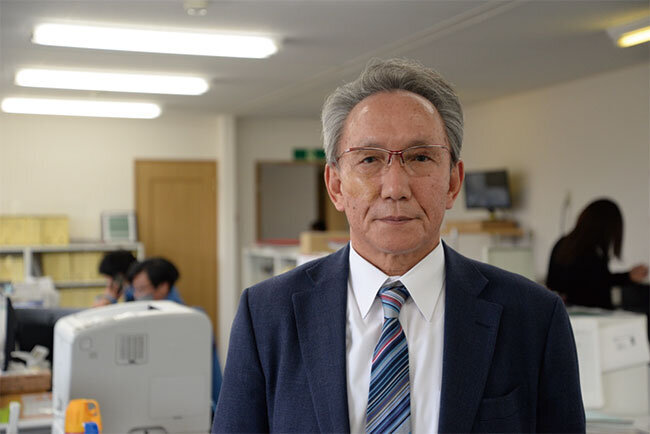 2017年に三栄商工代表取締役に就任した金澤三郎氏。ICT導入に際しては社員にビジョンを示すことが必要と説く