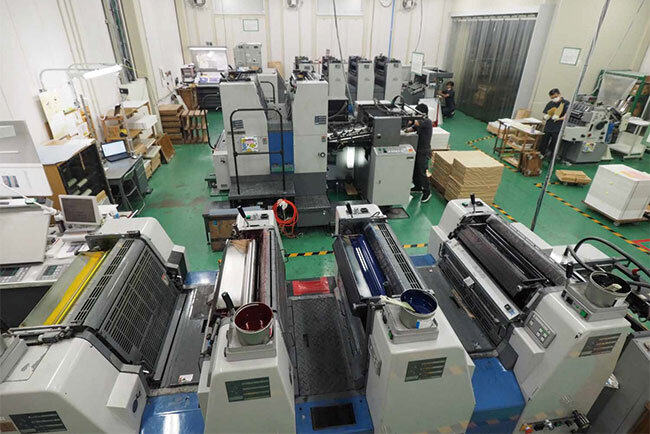 ニシキコネクト東広島工場の印刷設備