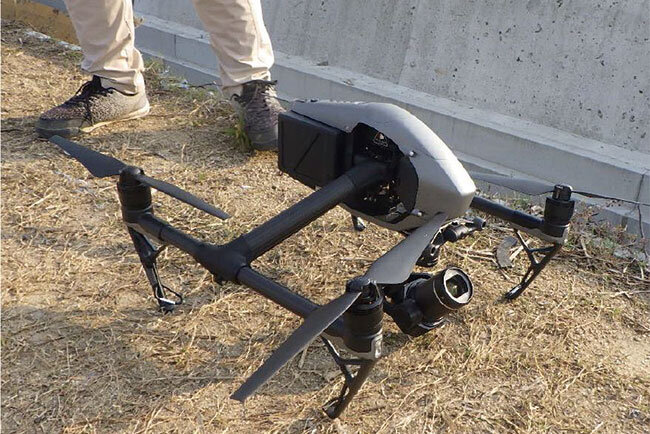 白雪興産は測量にドローンを活用している