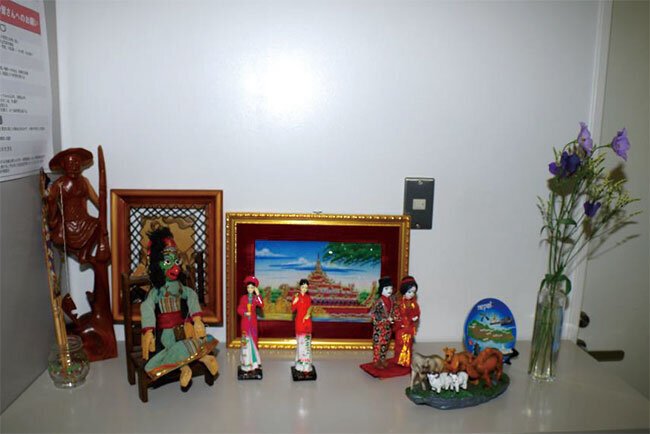 留学生が出身国から持ち込んだ小物など