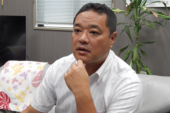 将来の企業像を語る屬社長