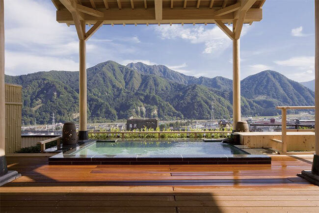 温泉のひとつ「空の湯～ままらく」