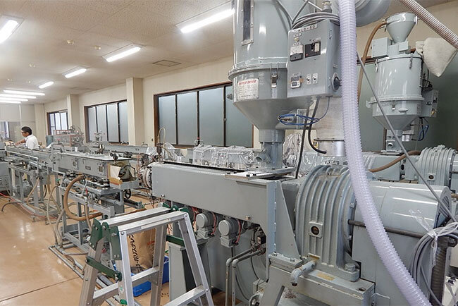 赤沈管の製造ライン