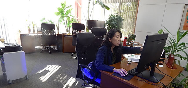 セキュリティシステムやパソコンなどを増設したオフィス