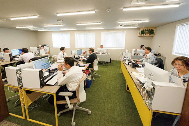 ネットワークセキュリティで管理された三宝化成のオフィス