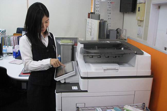 滞留する文書がなくすっきりした複合機