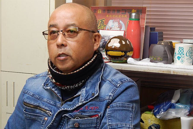 技術力の優位性を話す羽廣保志社長