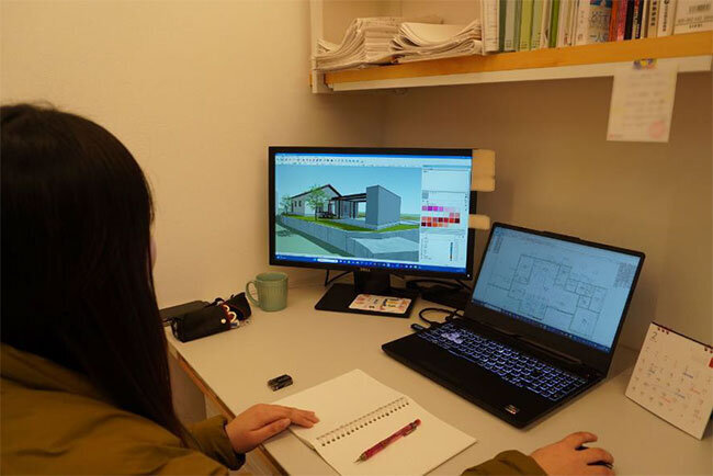 3D-CADを活用する様子