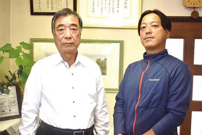 二人で会社を盛り立てる高草木茂社長と久也専務