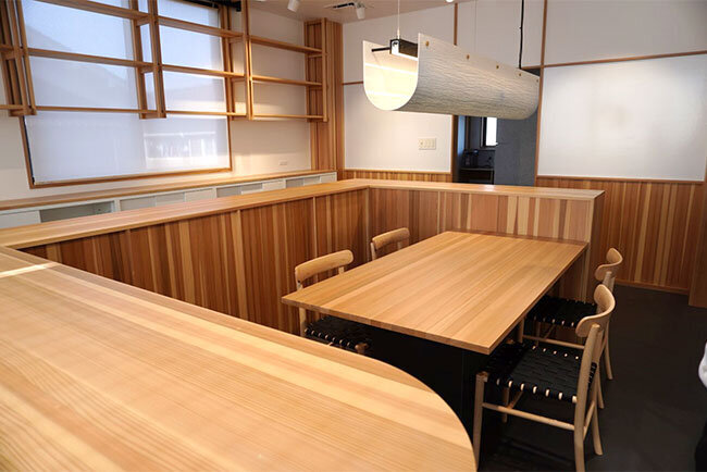 2階オフィスの共用スペース