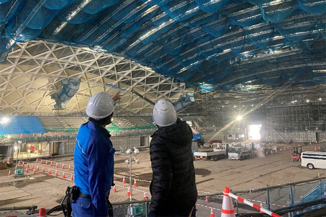 三和電業の施工現場での様子