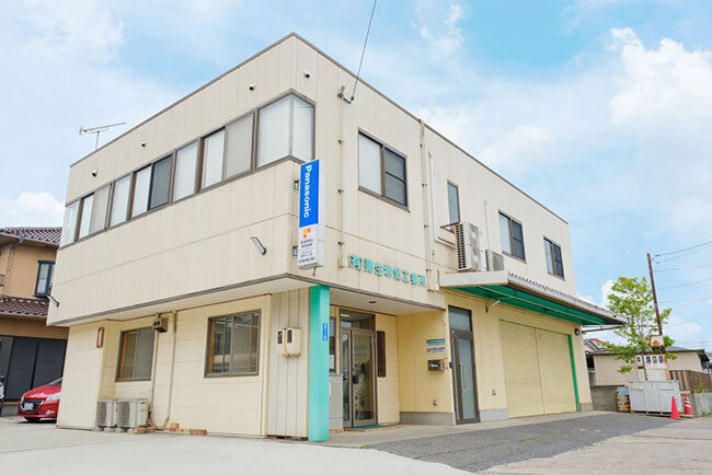 蒲生電気工業所の本社の外観