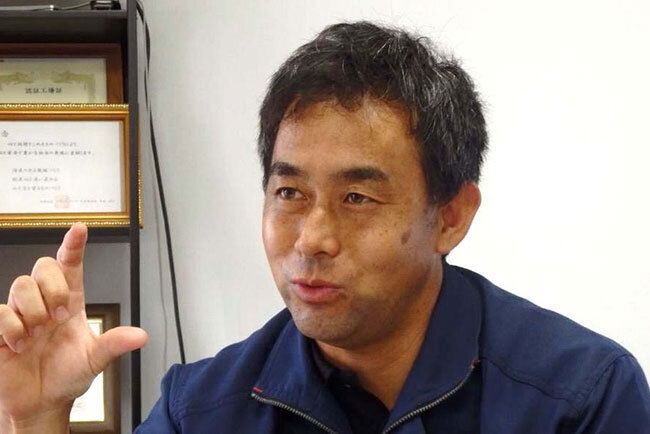 「技能は経験を積むのが大事ながら、DXとアナログを同時並行して取り込む」と話す茂木信仁代表取締役